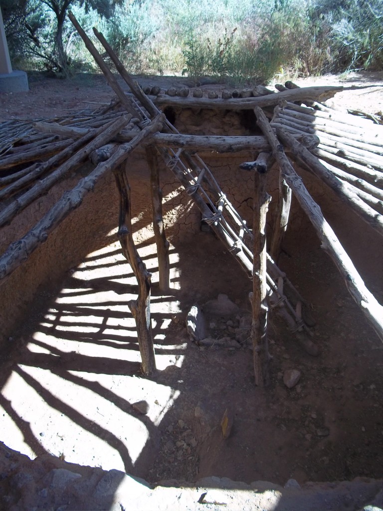 Anasazi pit house reconstructed