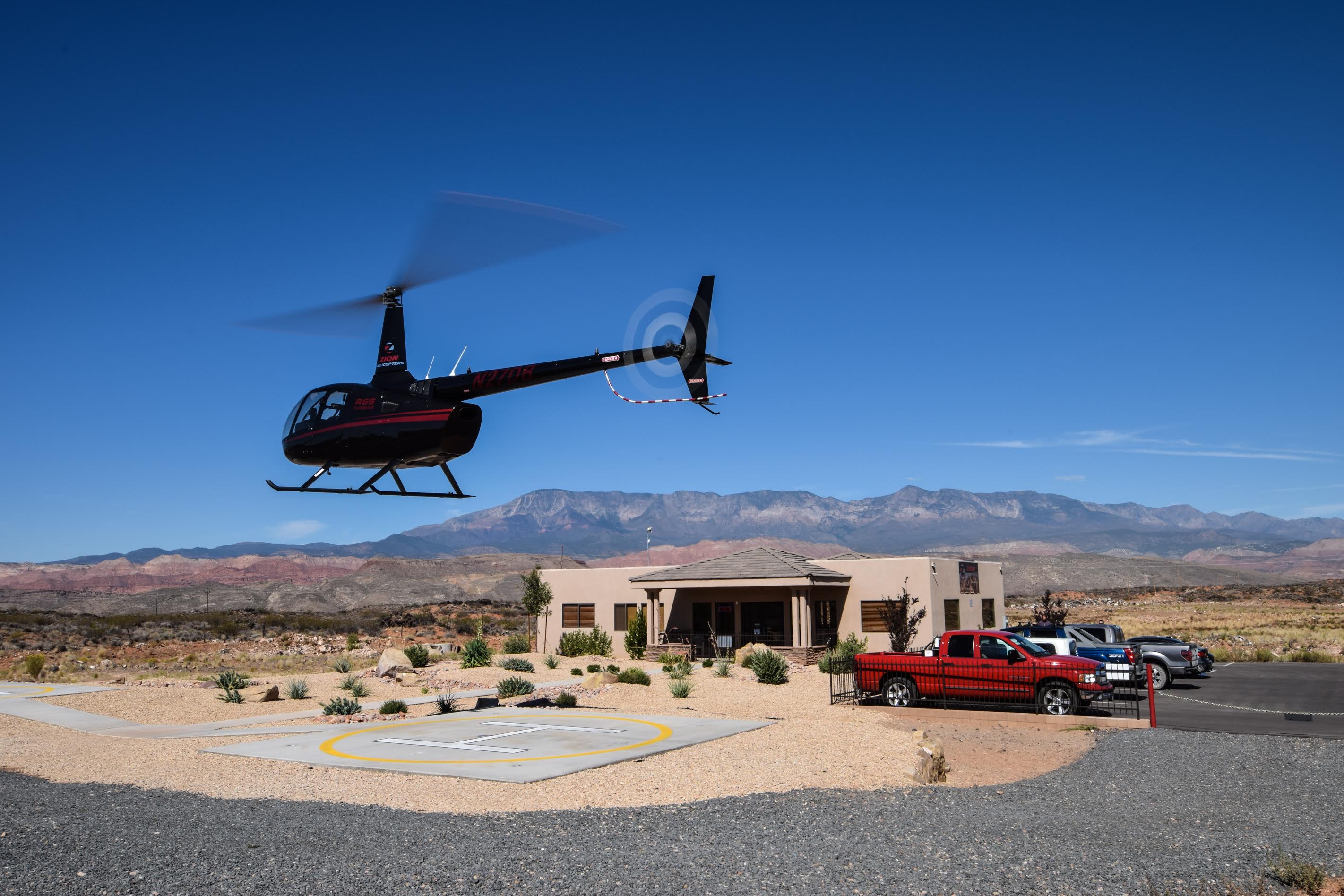 Zion helicopter launch