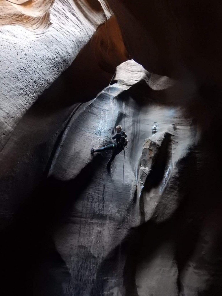 Pine Creek slot canyon Zion national park