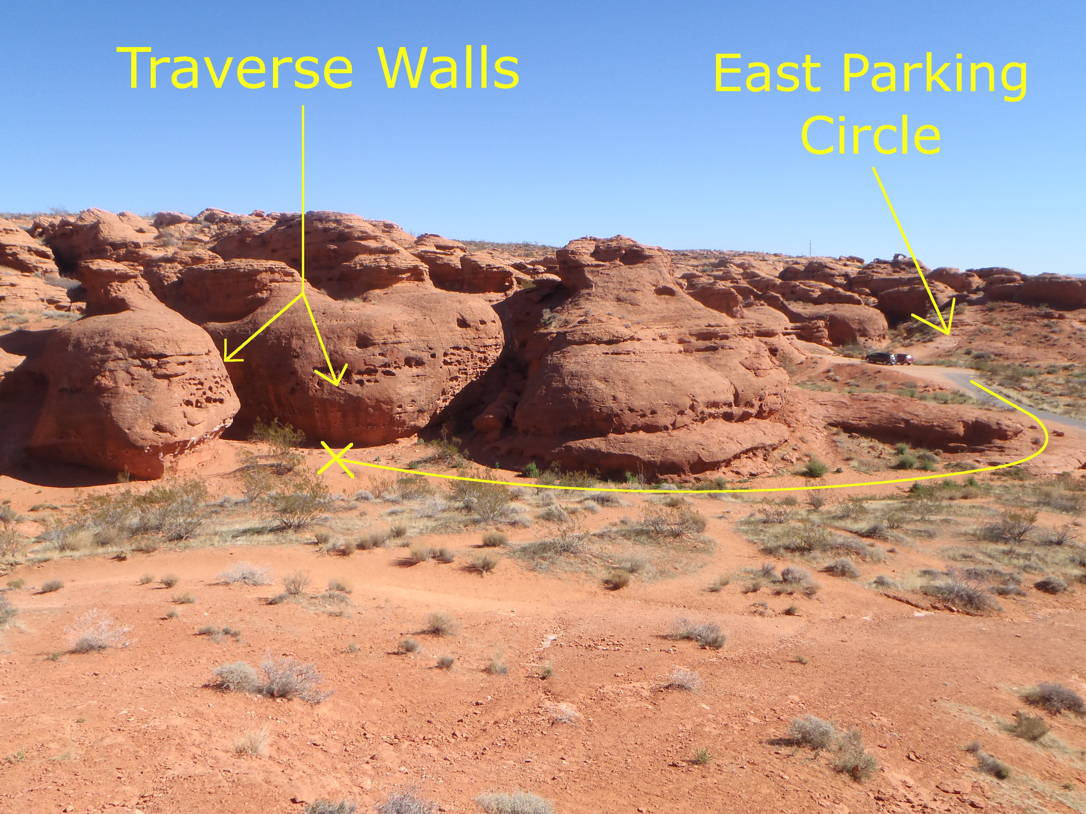 Pioneer Park Boulder Traverse Walls Map